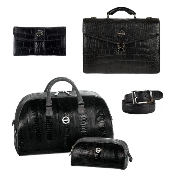 Travel Essentials featuring Crocodile Leather from Farbod Barsum