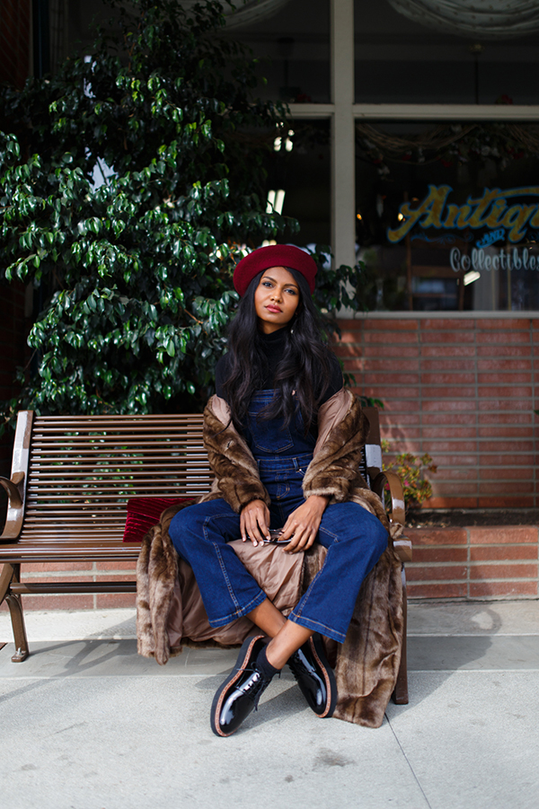 vintage fur coat.